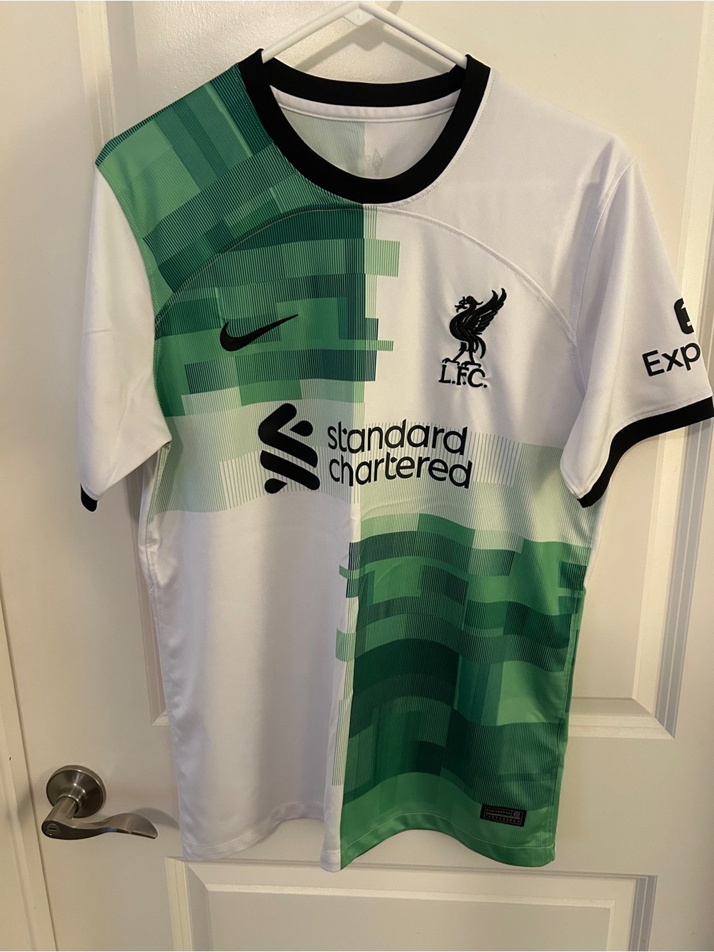 Liverpool LFC Jersey in White and Green